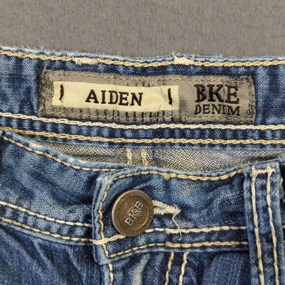 BKE Jeans Men's 31L Fits 29x32 Blue Aiden Bootcut Denim - Picture 11 of 15